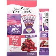 Sığır Etli Kremalı Kedi Ödülü 14 gr x 5 Adet