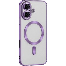 Trend Kapında Apple Iphone 16 Kılıf Kross Magneticsafe Kapak - Mor