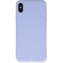 Trend Kapında Apple Iphone Xs Max Kılıf Nano Içi Kadife Silikon - Lila