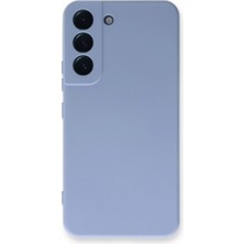 Trend Kapında Samsung Galaxy S22 Plus Kılıf Nano Içi Kadife Silikon - Lila