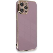 Trend Kapında Apple Iphone 12 Pro Max Kılıf Volet Silikon - Mor