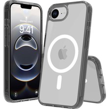 Buff Labs iPhone 16E ile Uyumlu Magsafe Destekli Air Hybrid Şeffaf Kılıf, Darbe Emici Tpu + Pc Şeffa