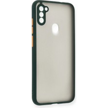 Trend Kapında Samsung Galaxy A11 Kılıf Montreal Silikon Kapak - Yeşil