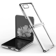 Samsung Galaxy Z Flip 4 Kılıf Fold Element Kapak - Gümüş