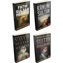 Kitapkolik Osmanlı Padişahları Kitap Seti, Fatih Sultan Mehmet, Kanuni Sultan Süleyman, Sultan Selim, Sultan Ab