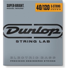 Jim Dunlop DBSBN40120 Nickel 5 Telli Bas Gitar Seti (40-120)