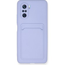 Trend Kapında Xiaomi Mi 11I Kılıf Kelvin Kartvizitli Silikon - Lila