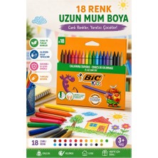 ArtMaster Mum Boya 18 Li 1 Paket Bic 18 Renk Mumboya Elleri Kirletmeyen Yıkanabilir Silinebilir Karton Kutu Plastidecor