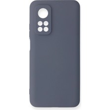 Trend Kapında Xiaomi Mi 10T Kılıf Nano Içi Kadife Silikon - Gri
