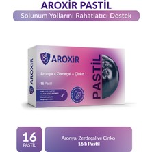 Aroxir Pastil Solunum Yollarını Rahatlatıcı ve Koruyucu Destek Aronya, Zerdeçal ve Çinko 16\'lı Pastil