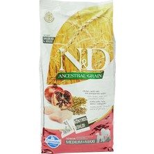 Farmina Ancestral Grain Kuru Köpek Maması, Tavuk, Kılçıksız Buğday, Yulaf ve Narlı, Yaşlı Medium ve Maxi, 12
