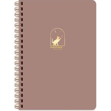 Keskin Color Keskin 17 * 24 Spiralli Akademik Ajanda - Mocha
