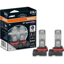 Aesco H11/H16 LED Far Ampulü, Beyaz, Iki Adet Set