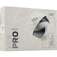 Vice Pro Golf Topları (2025 Model) (Kireç/siyah Damla)