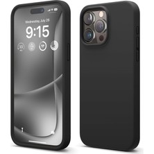 Merwish iPhone 14 Pro Uyumlu Özel Ipeksi Dokunuş Hissi Veren Içi Yumuşak Kadife Lansman Siliko