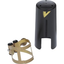 Vandoren LC56AP M/o Ligatür ve Soprano Saksafon Için Plastik Kapak; Yaşlı Altın Kaplama