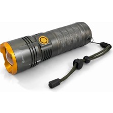 Trend Kapında Bedotech Bd-7 10W Tg LED Alüminyum Alaşımlı Zoomlu Type-C Şarjlı El Feneri