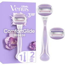 Gillette Venus Comfortglide Breeze Kadın Tıraş Makinesi + Yedek Tıraş Bıçağı 2'li