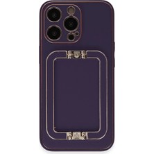 Trend Kapında Apple Iphone 14 Pro Kılıf Coco Elit Kapak - Derin Mor