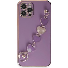 Trend Kapında Apple Iphone 12 Pro Kılıf Esila Silikon - Mor