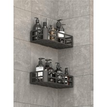 Mithra Life 2 Adet Düzenleyici Yapışkanlı Banyo Organizer Duş Rafı MIT1146