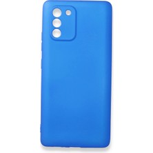Trend Kapında Samsung Galaxy A91 / S10 Lite Kılıf First Silikon - Mavi