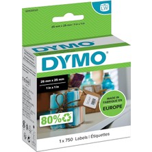 Dymo S0929120, Lw Çok Amaçlı Kare Etiket, (25X25 Mm) 750 Etiket/paket