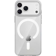 Techora Sale Mey Ithalat®   iPhone 17 Pro Max Pc Blank Magsafe Kapak - Şeffaf