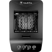 Varta Akü Şarj Cihazı, 4 x Aa 2100 Mah Dahil, Şarj Edilebilir Aa/aaa, LCD Charger+ Için, Tek Yuvalı