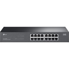 Tp-Link LS1016G; 16-Port Gigabit Portlu, Metal Kasalı, Qos Özellikli, Kurulum Gerektirmeyen Tak ve Ç