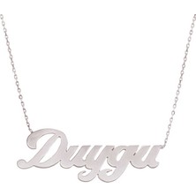Tienda Elegante Gümüş Kişiye Özel İsimli Bayan Kolye