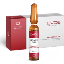 Evde Anti Aging Fluid Yaşlanma Karşıtıcı Cilt Bakım Serumu 2ml x 10 Ampul
