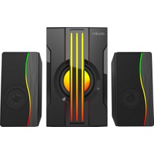 Lunatic MD-254 2+1 25W(5W*2+15W) Usb+Sd+Fm Bluetooth Destekli Rgb Ses Sistemi
