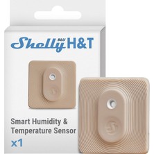 Shelly Blu Ht Mokka | Bluetooth Kontrollü Sıcaklık ve Nem Sensörü | Su Sıçramasına Karşı Korumalı ve