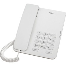 Karel TM140 Krem TM140 Krem Kablolu Telefon, Beyaz