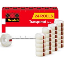 Scotch "şeffaf Glossy Tape, 3/4" x 1000 ", 1 Core, , 24/paket