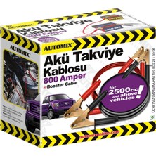 Automix Takviye Kablosu 800 Amp Kutulu | Araç Aküsü Için Güçlü ve Dayanıklı