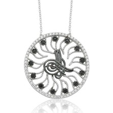 Tienda Elegante Gümüş Tuğra Bayan Kolye
