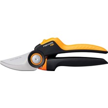 Fiskars Bypass M Bahçe Makası, x Serisi Powergear, P921, Döner Sap, Taze Dallar Için, Yapışmaz Kapla