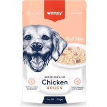 Wanpy Tavukördek Yaş Köpek Maması 100 G