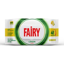 Fairy Çok Amaçlı Yüzey Temizlik Havlusu 100 Yaprak | Limon Yağlı | Beyaz Sirke  Karbonat | 48 Saat