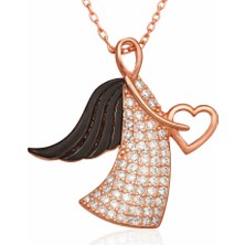 Tienda Elegante Gümüş Melek Anne Bayan Kolye