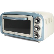 Ariete Fırın Mavi 0979/05 - Pizza Fırını, 1380 Watt, 18 Litre Kapasite, 3 Pişirme Fonksiyonu