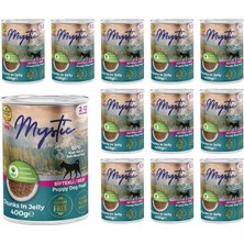 Mystic Yavru Köpek Biftekli ve Jöleli Konserve Mama 400 gr x 12 Adet