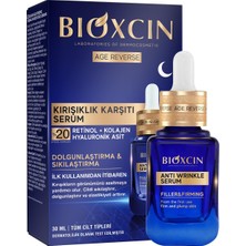 Bioxcin Age Reverse Gece Serumu 30 ml –%20 Retinol, Kolajen, Hyaluronik Asit ve Bitkisel Kompleks Iç
