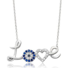 Tienda Elegante Gümüş Love Bayan Kolye