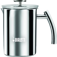 Bialetti - Süt Köpürtücü - 330ML - Paslanmaz Çelik Gövde ve Kapak - Çift Diskli Çırpıcı Kapak - Tüm