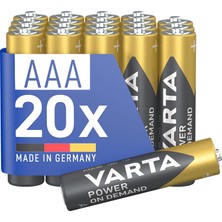 Varta Power On Demand Aaa Blı 20 Adet