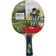 Delta Spor Delta Unisex Masa Tenisi Raketi Siyah Kırmızı Pinpon Raketi