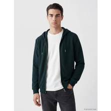 Lc Waikiki Yeni Sezon Kapüşonlu Erkek Fermuarlı Sweatshirt